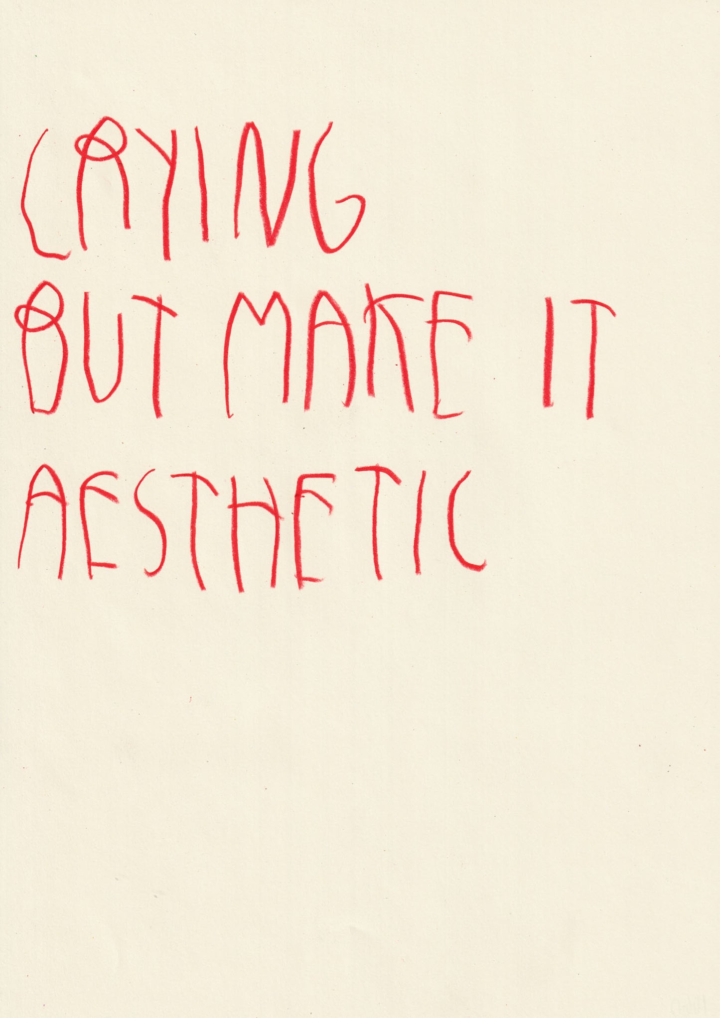 Crying But Make It Aesthetic