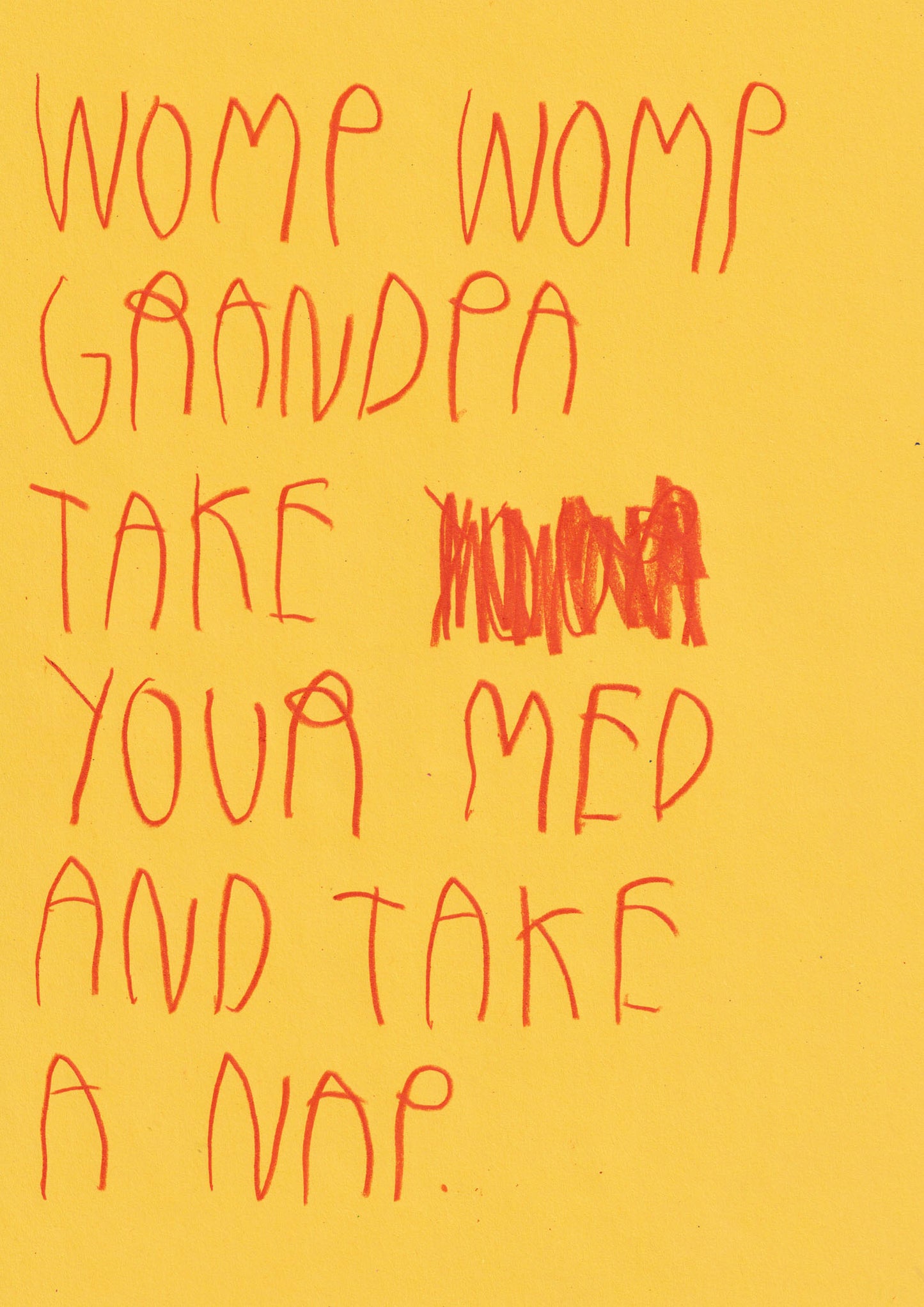 Womp Womp Grandpa Go Take Your Meds And Take A Nap