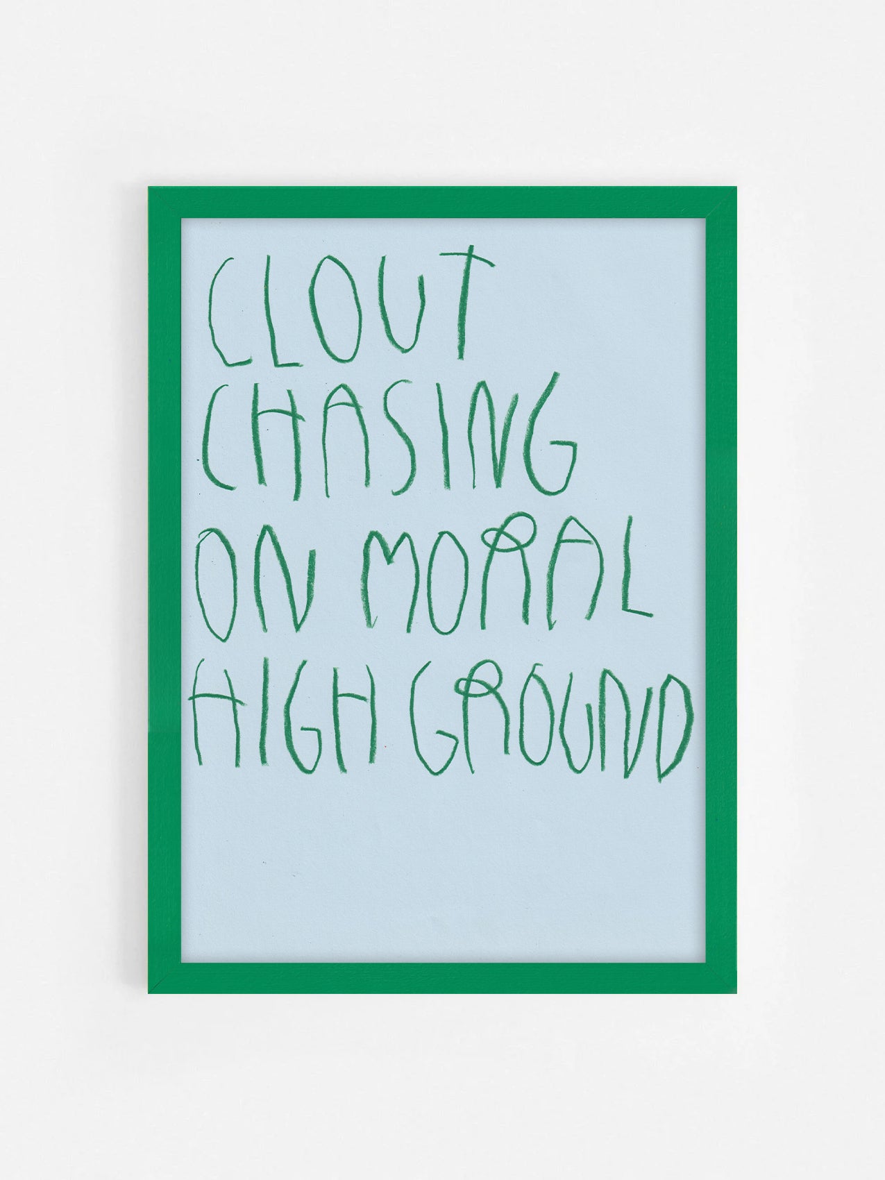 Clout Chasing On Moral High Ground