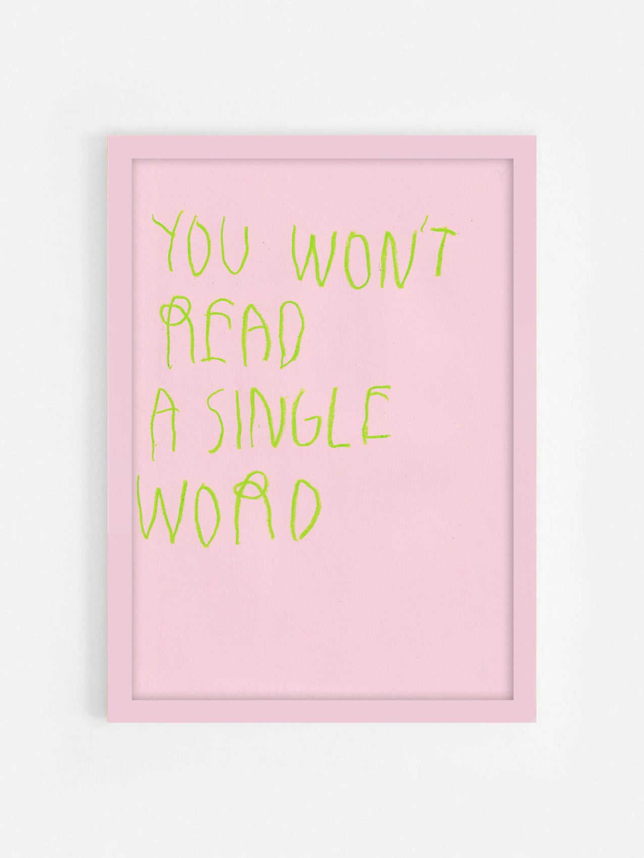 You Won’t Read A Single Word