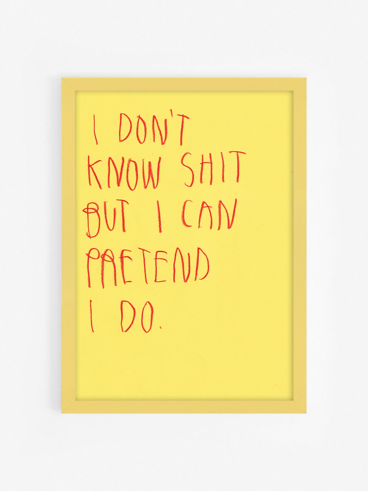 I Don’t Know Shit But I Pretend I Do