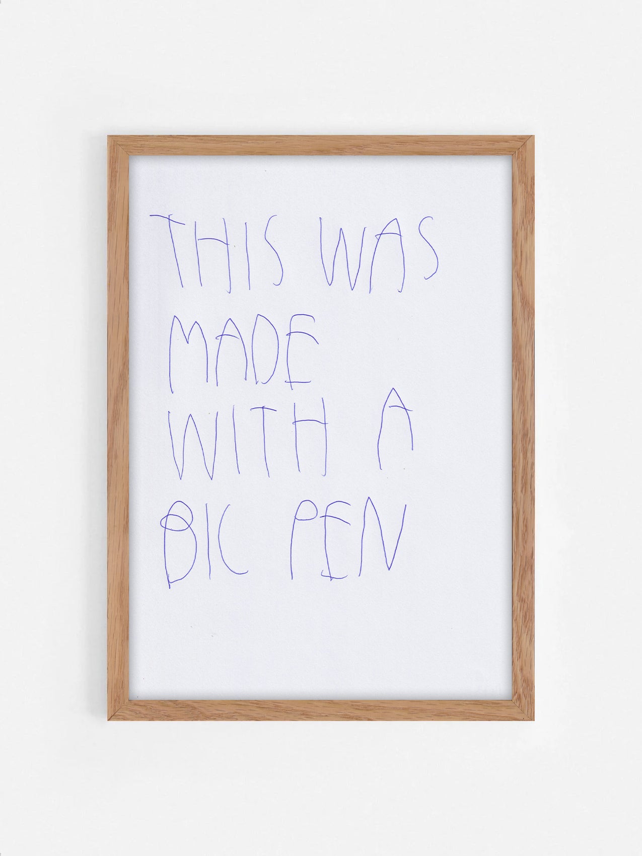 This Was Made With A Bic Pen