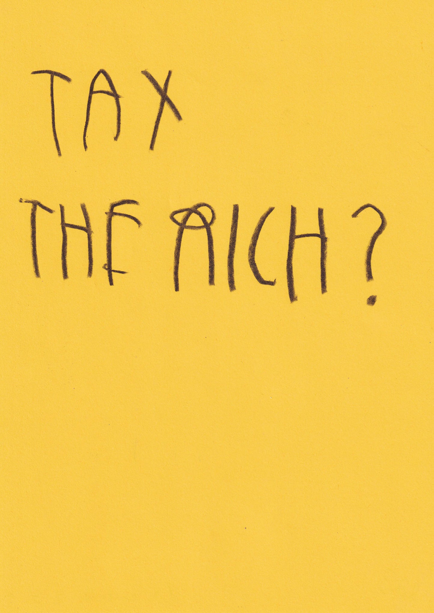Tax The Rich?