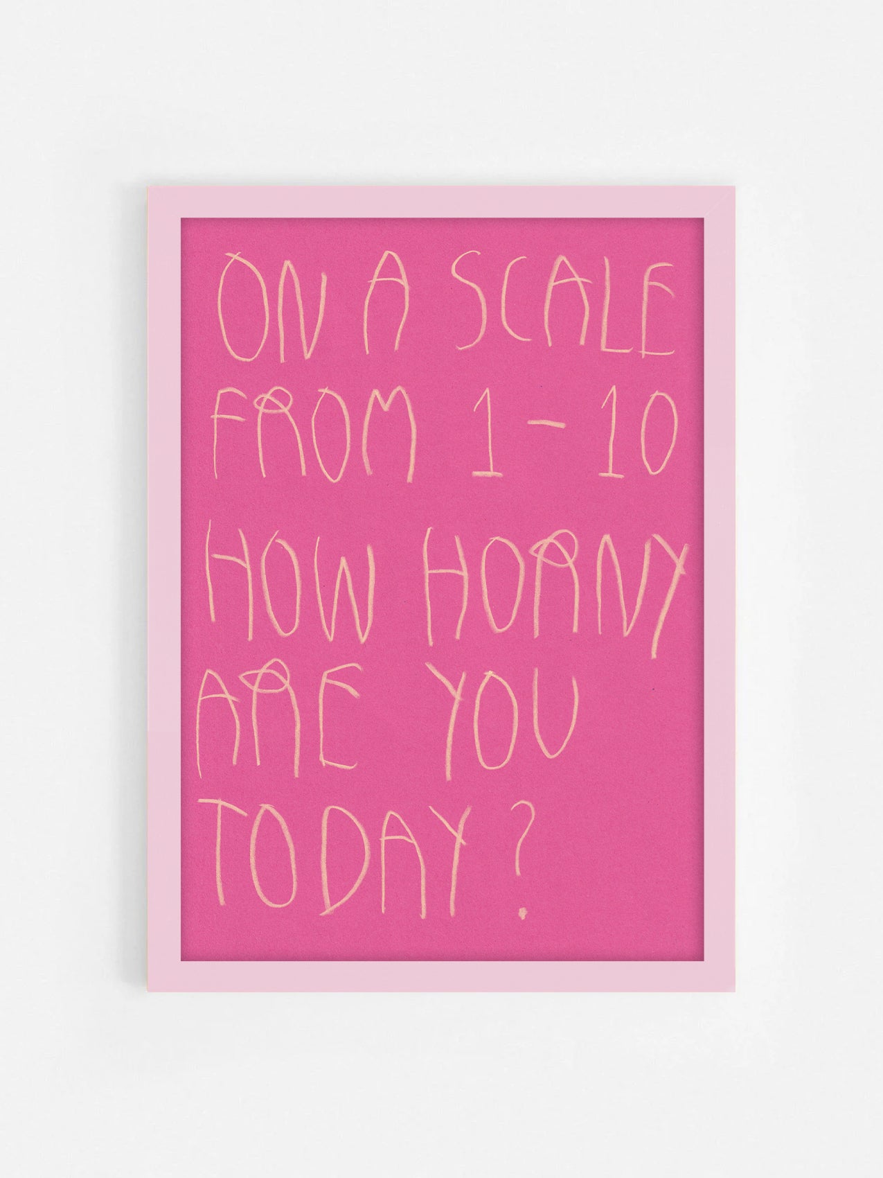 On A Scale From One Through Ten How Horny Are You
