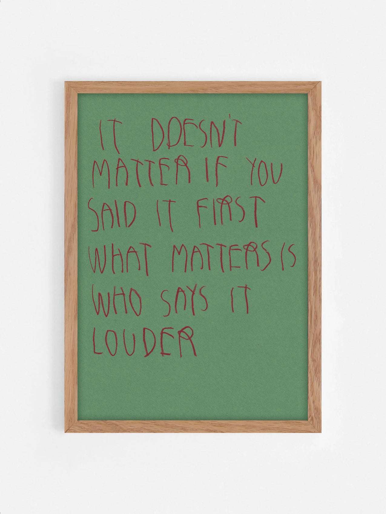 It Doesn’t Matter If You Said It First What