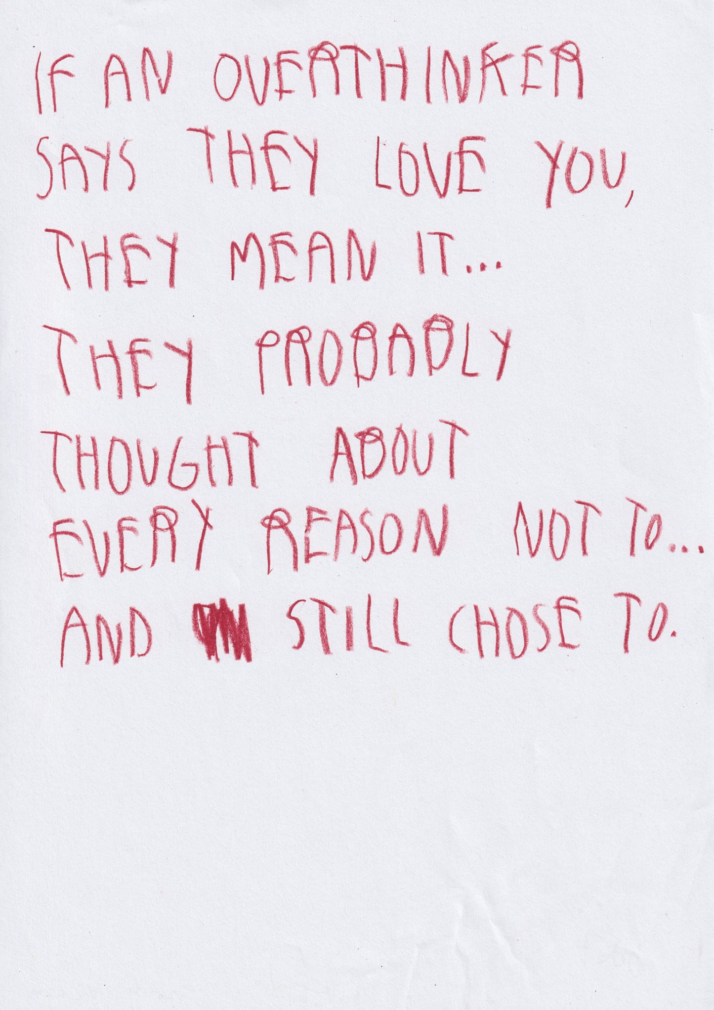 If An Overthinker Says They Love You They Mean It