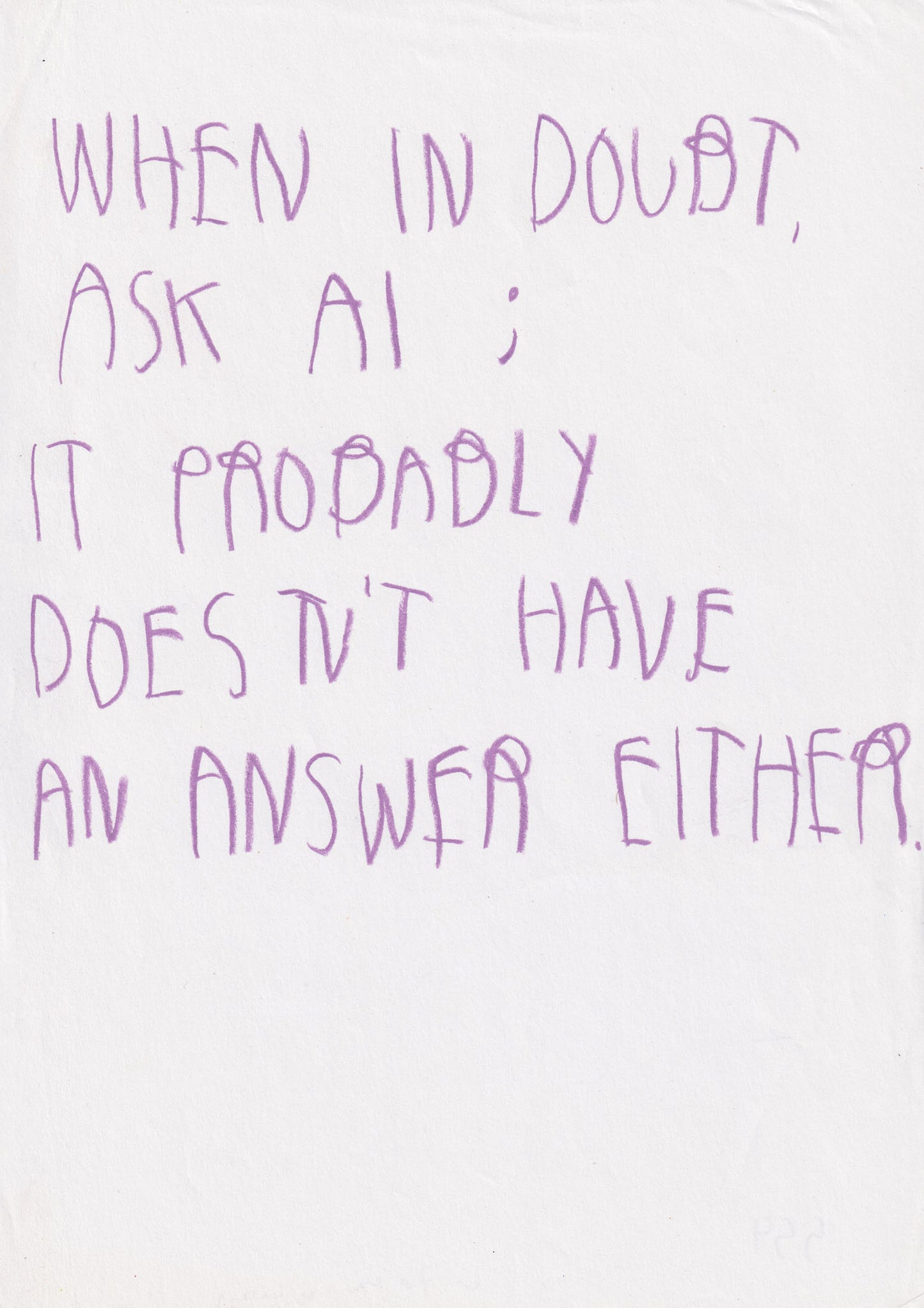 When In Doubt Ask Ai, It Probably Doesn’t Have An