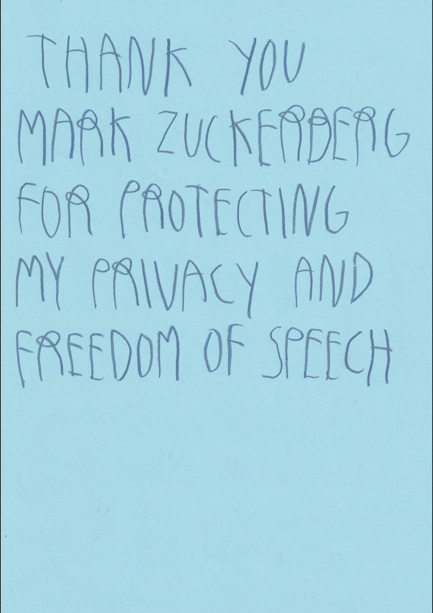 Thank You Mark Zuckerberg... For Protecting My