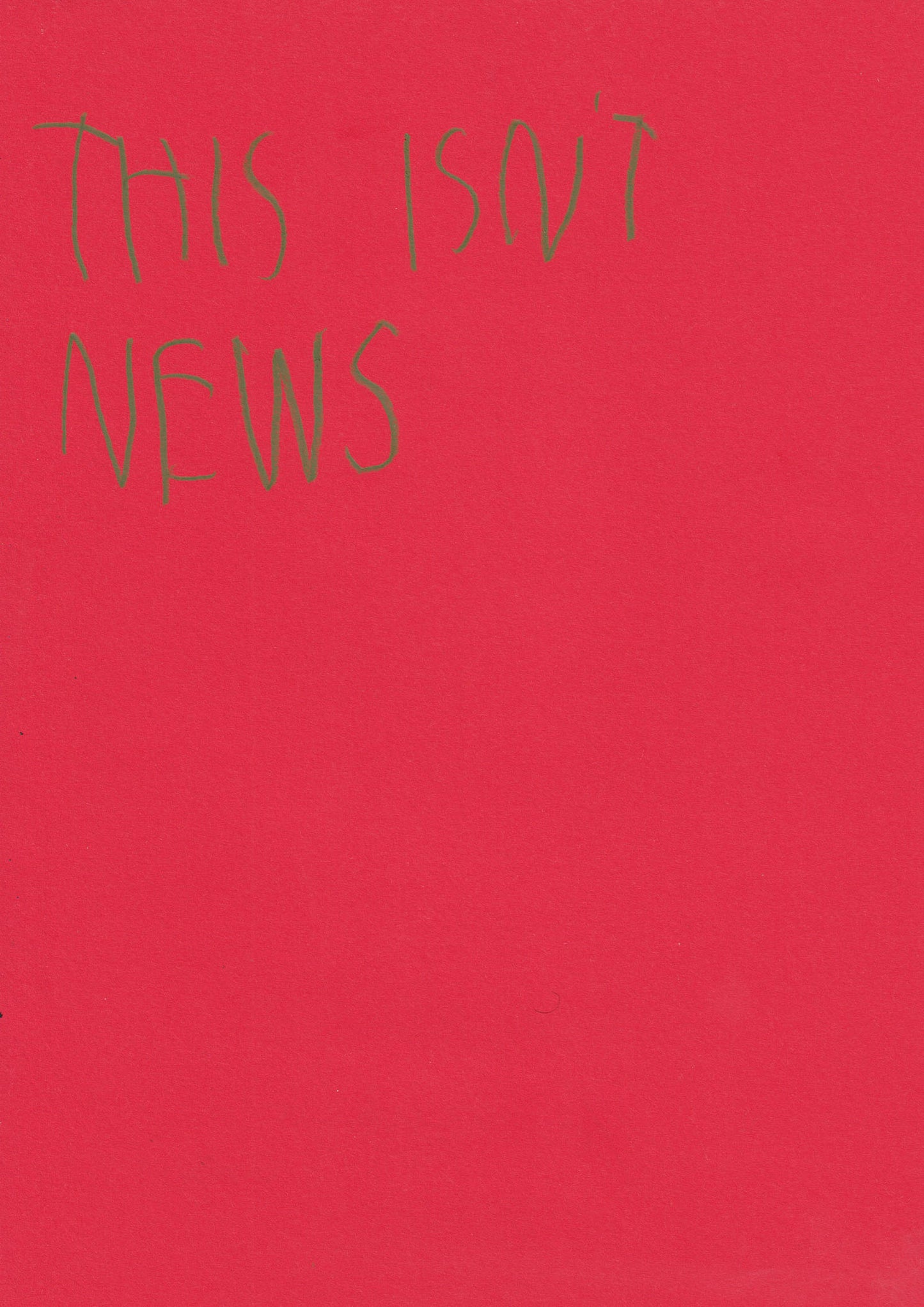 This Isn't News!