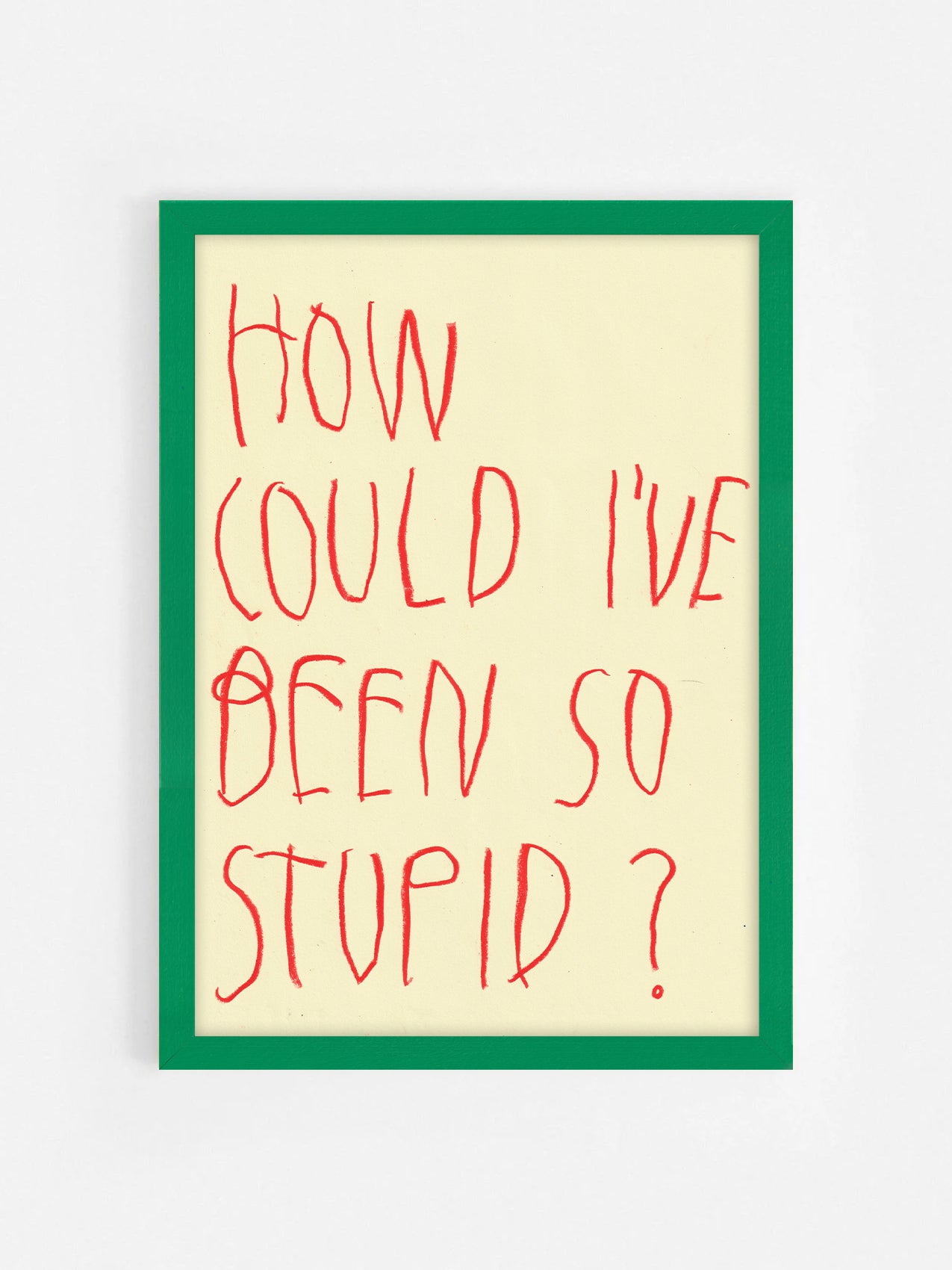 How Could I’ve Been So Stupid?