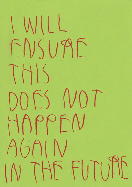 I Will Ensure This Does Not Happen Again In The