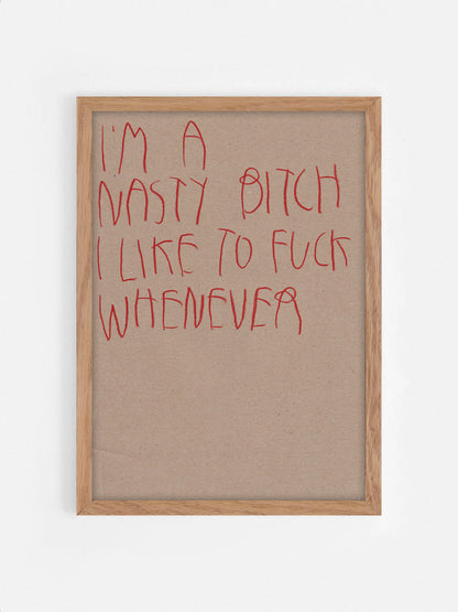 I’m A Nasty Bitch I Like To Fuck Whenever