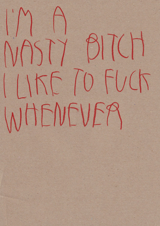 I’m A Nasty Bitch I Like To Fuck Whenever