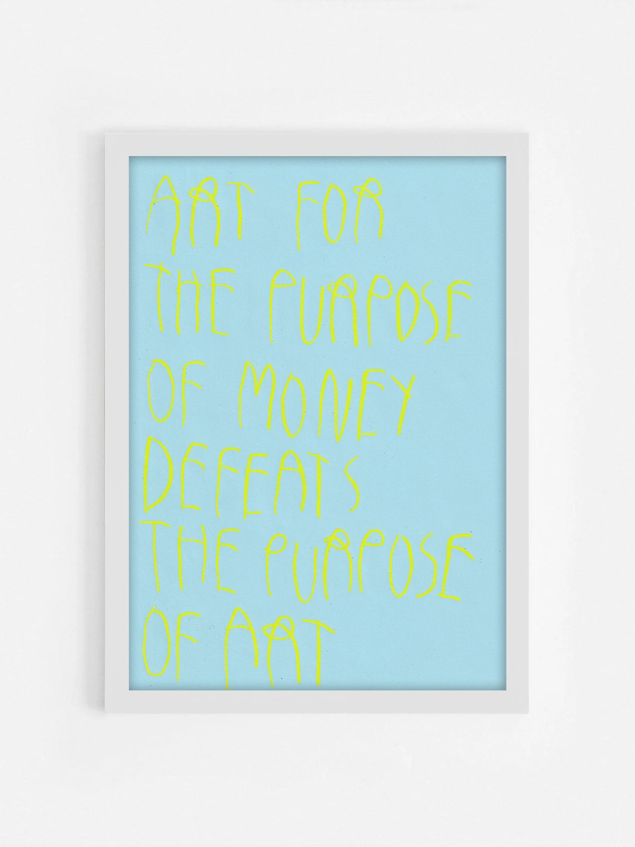 Art For The Purpose Of Money Defeats The Purpose