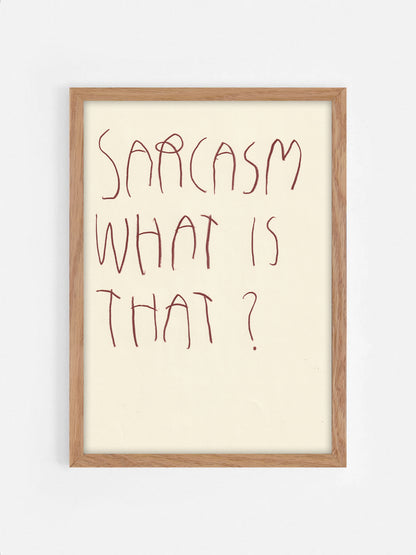 Sarcasm, What Is That?