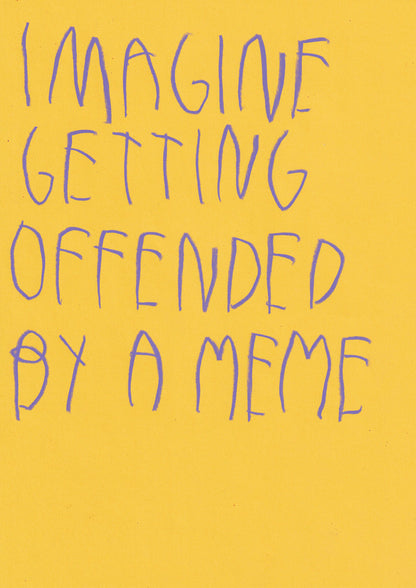 Imagine Getting Offended By A Meme