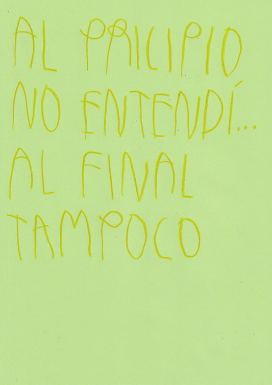 Al Principio No Entendi...Al Final Tampoco...