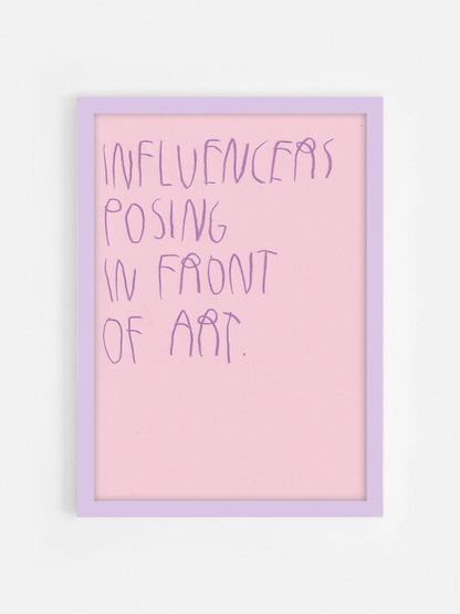 Influencers Posing In Front Of Art