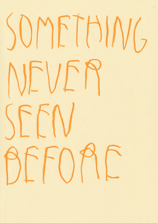 Something Never Seen Before