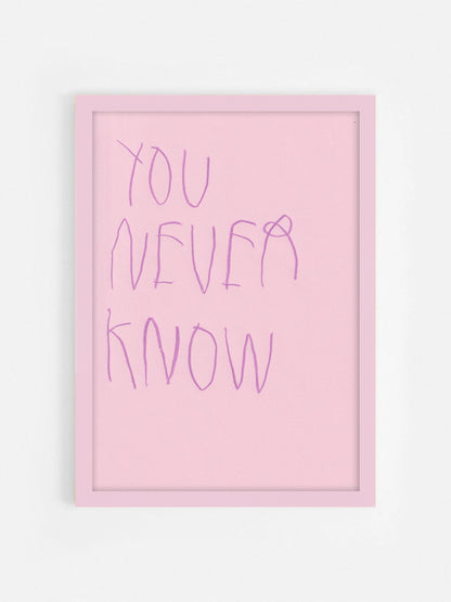 You Never Know