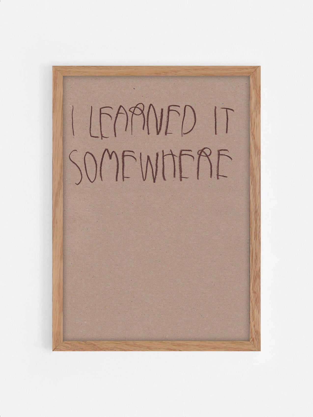 I Learned It Somewhere