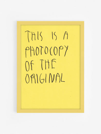 This Is A Photocopy Of The Original