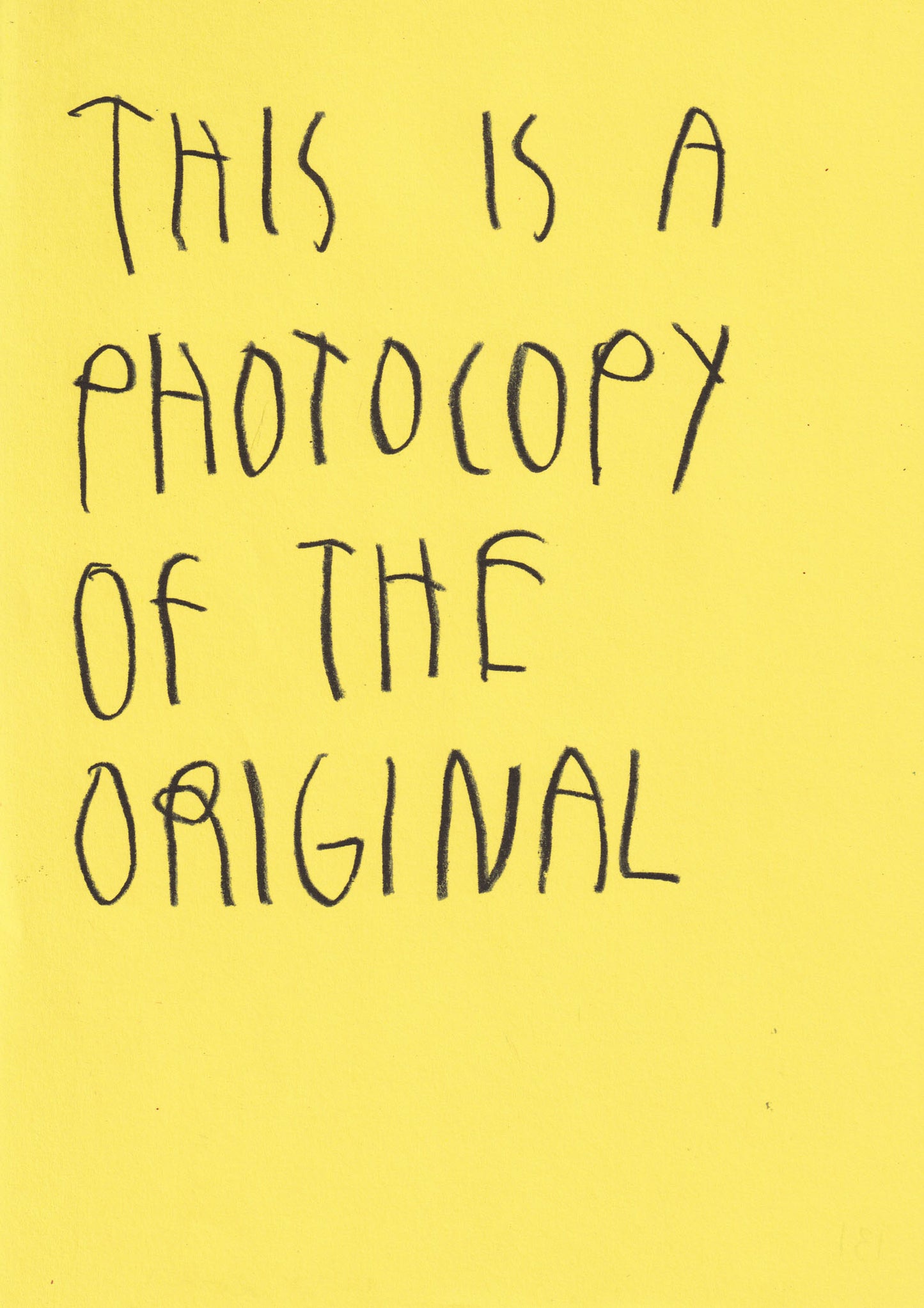 This Is A Photocopy Of The Original