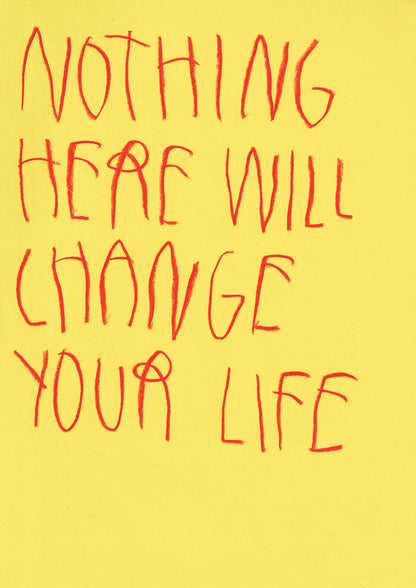 Nothing Here Will Change Your Life