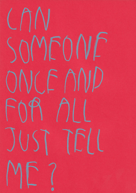 Can Someone Once And For All  Just Tell Me?