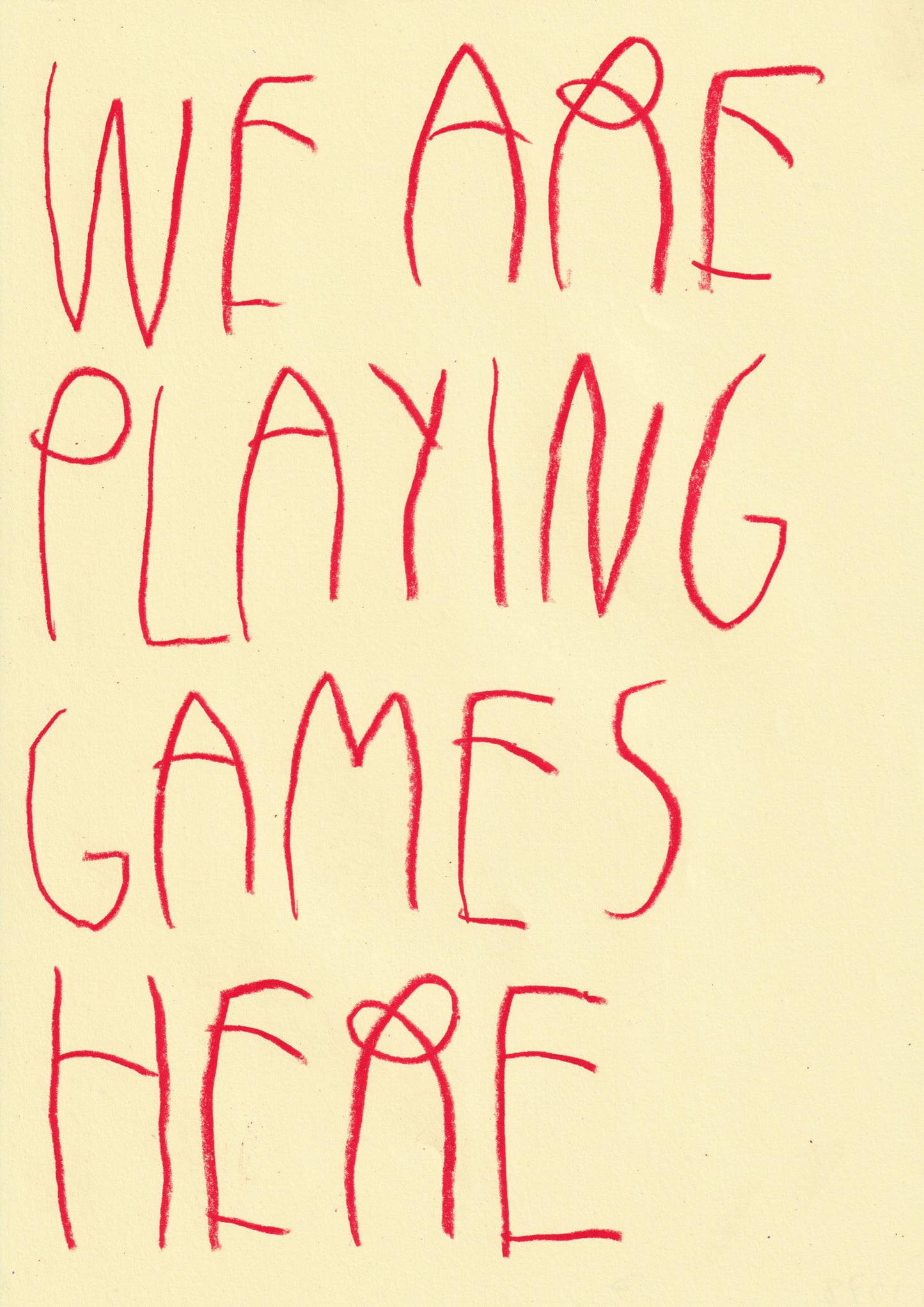 We Are All Playing Games Here