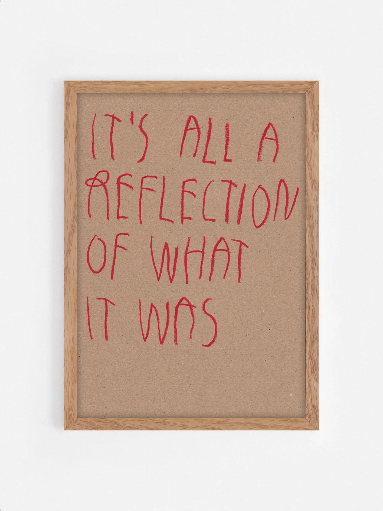 It’s All A Reflection Of What It Was