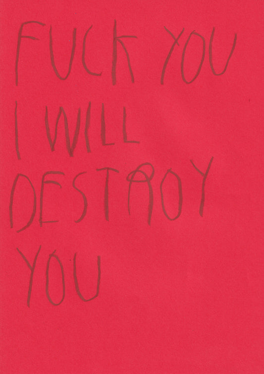 Fuck You, I Will Destroy You