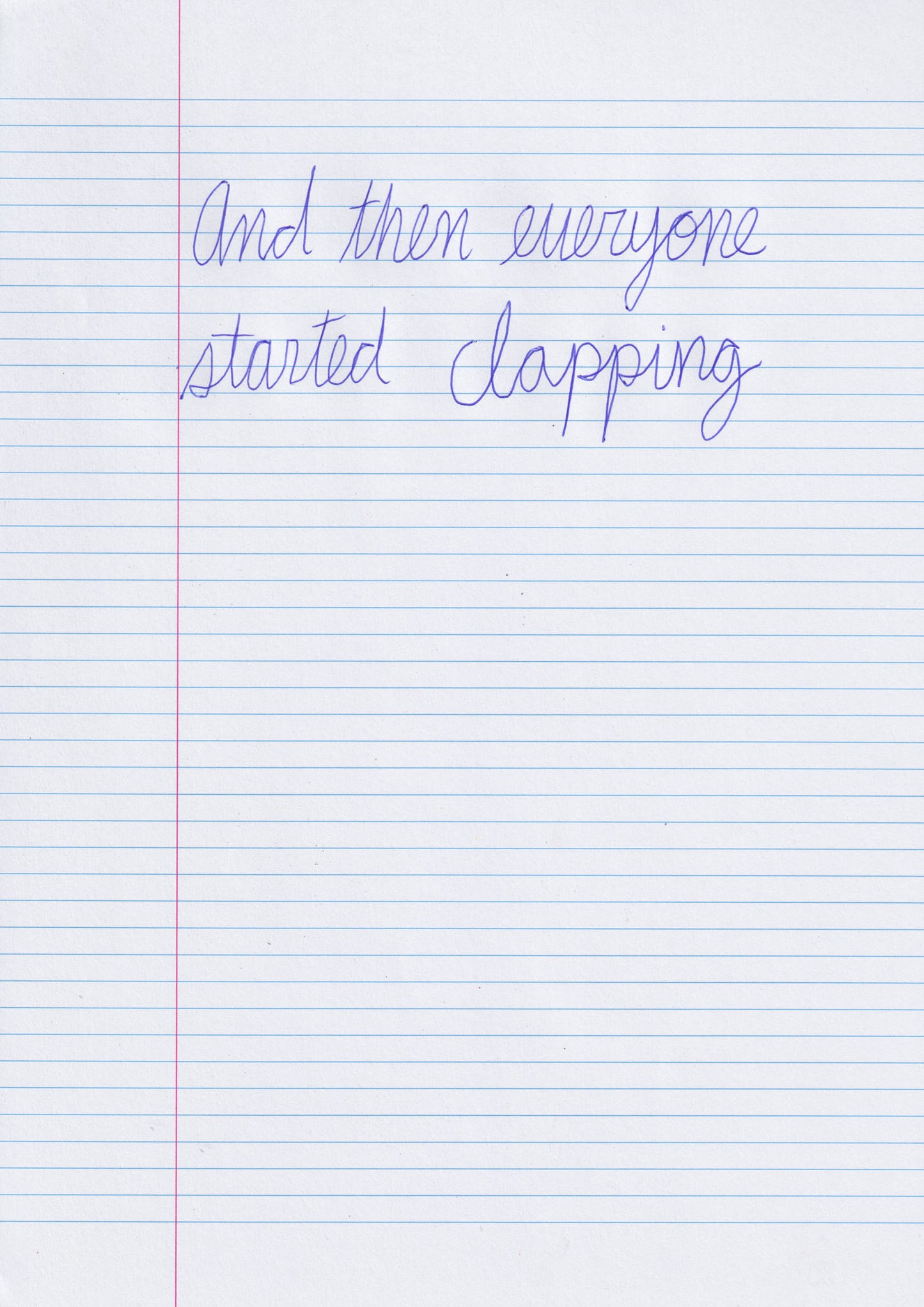 And Then Everybody Started Clapping