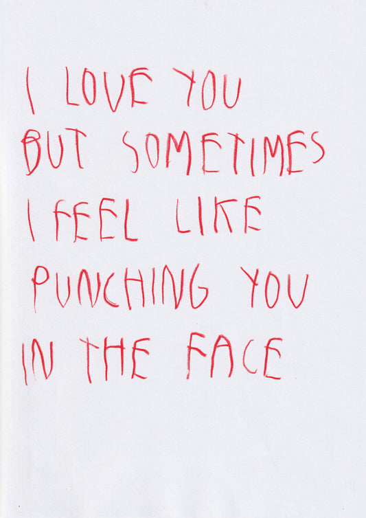 I Love You But Sometimes I Feel Like Punching You