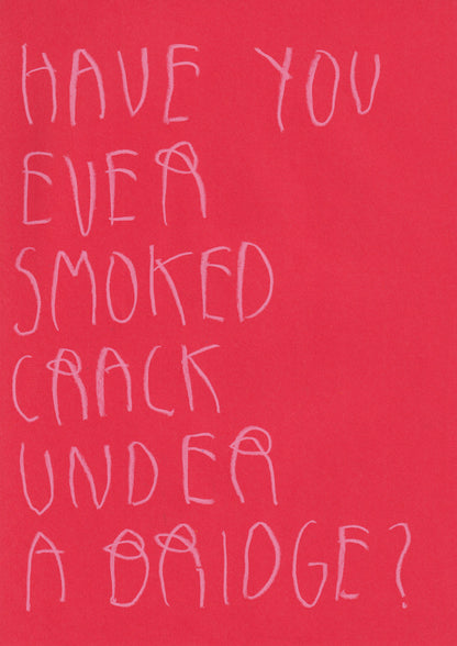 Have You Ever Smoked Crack Under A Bridge ?