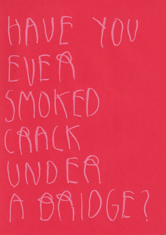 Have You Ever Smoked Crack Under A Bridge ?