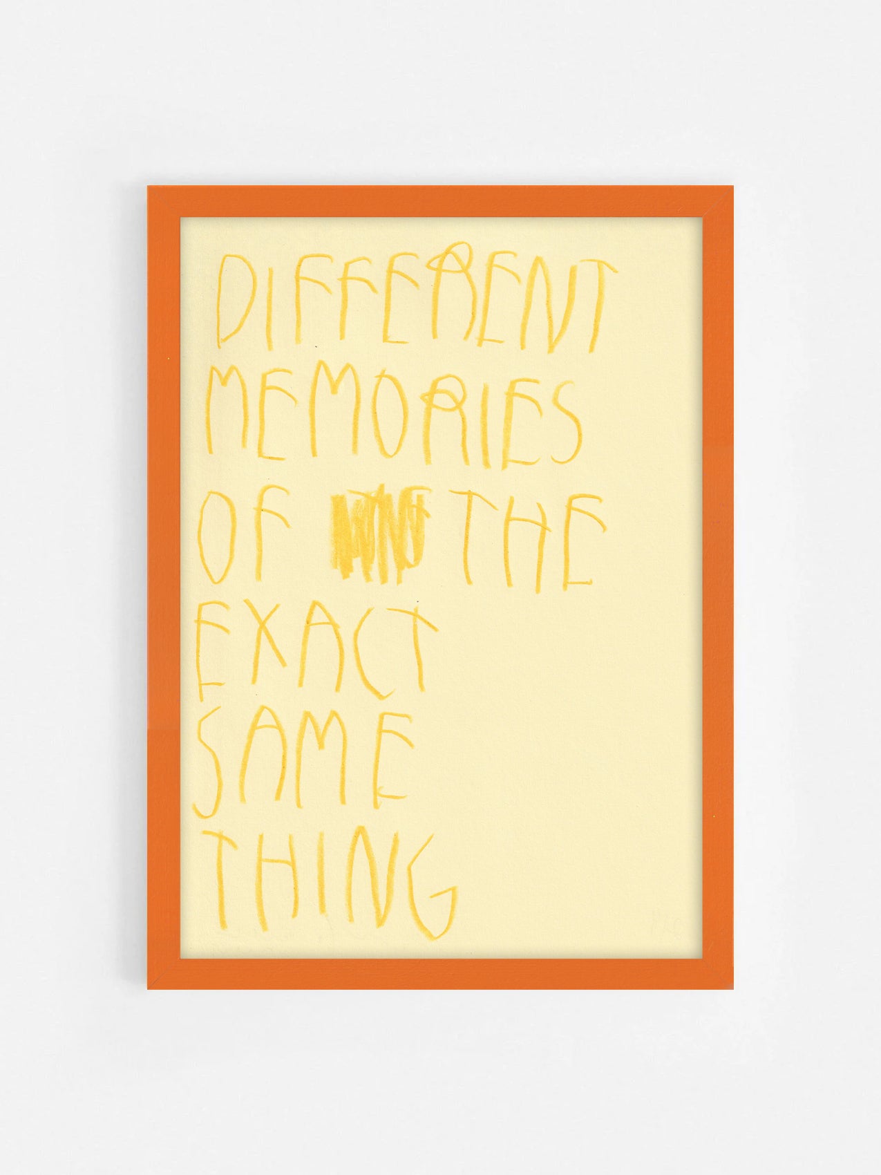 Different Memories Of The Exact Same Thing