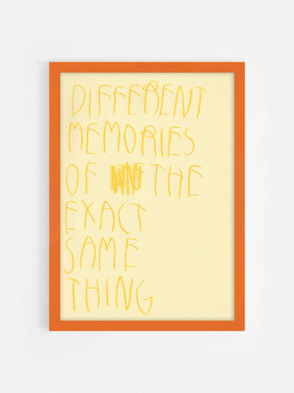 Different Memories Of The Exact Same Thing
