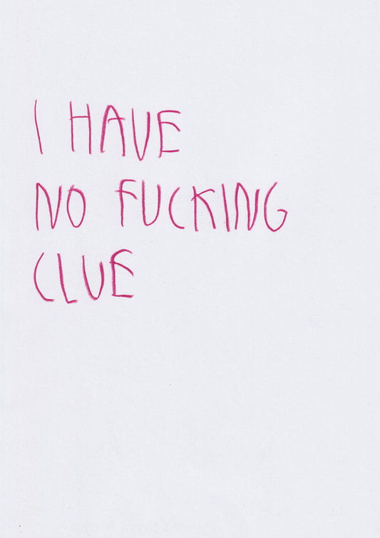 I Have No Fucking Clue