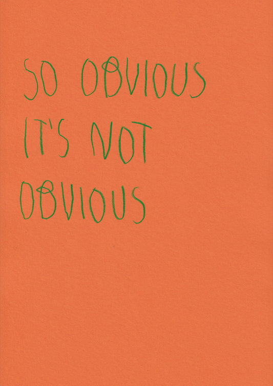 So Obvious It’s Not Obvious
