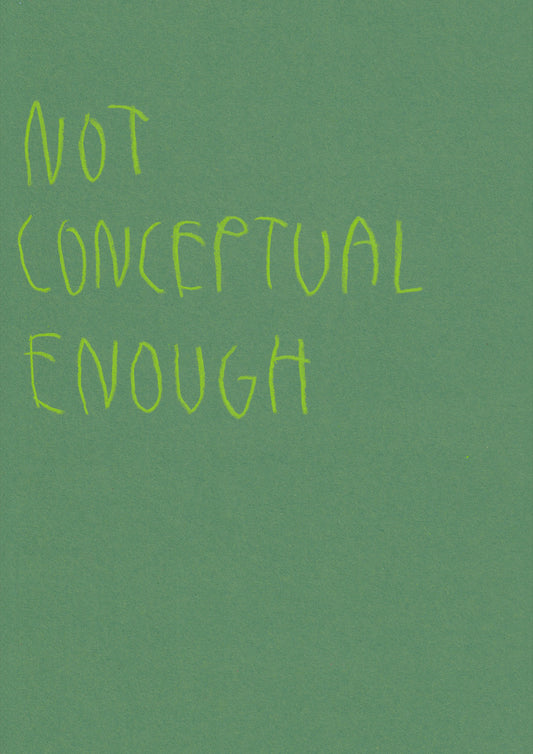 Not Conceptual Enough