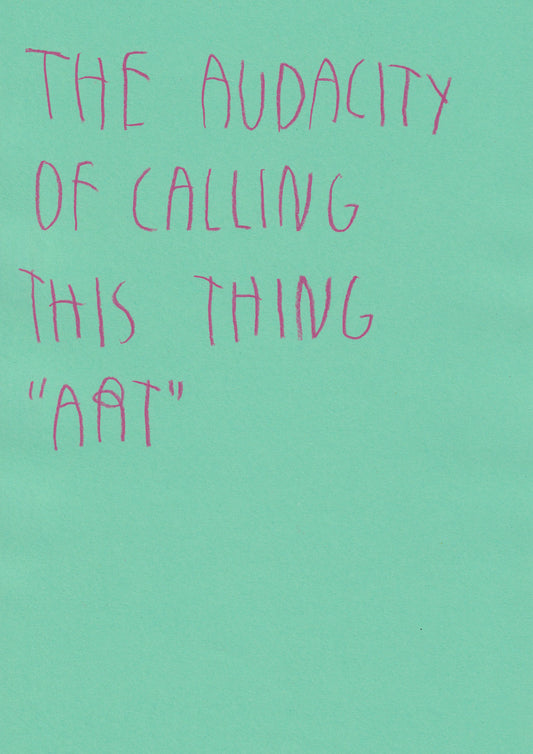 The Audacity Of Calling This Thing “Art”