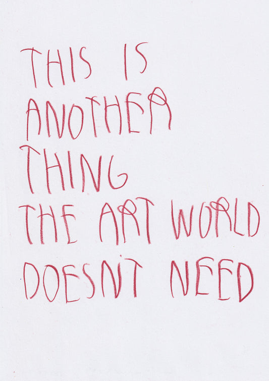 This Is Another Thing The Art World Doesn’t Need