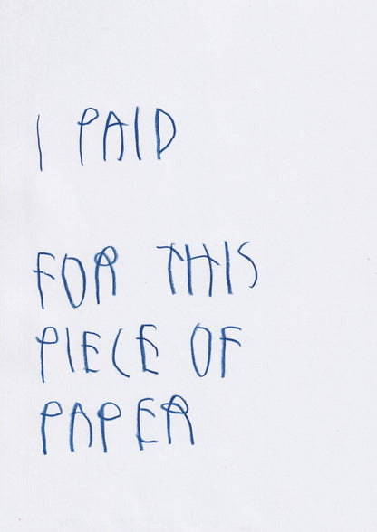 I Paid 1000$ For This Piece Of Paper
