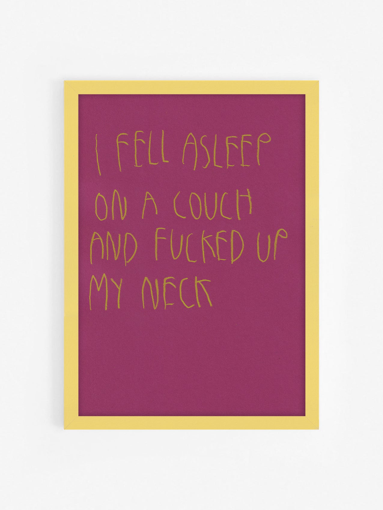 I Fell Asleep On A Couch And Fucked Up My Neck
