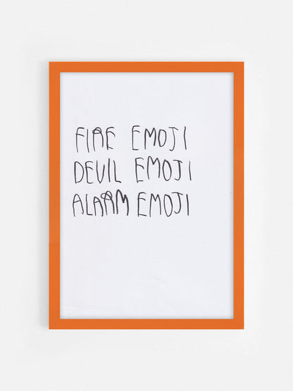 Fire Emoji Devil Emoji Alarm Emoji