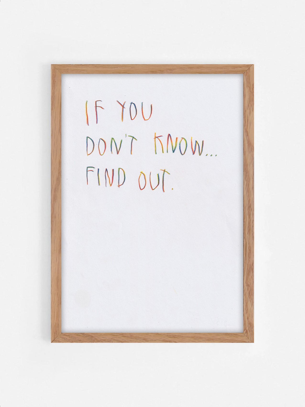 If You Don’t Know, Find Out