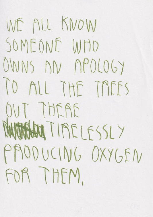 We All Know Someone Who Owns An Apology To All