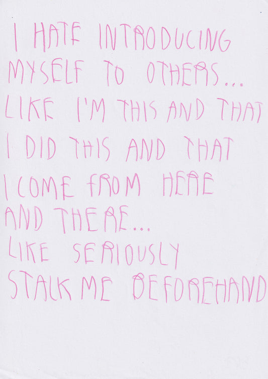 I Hate Introducing Myself To Others