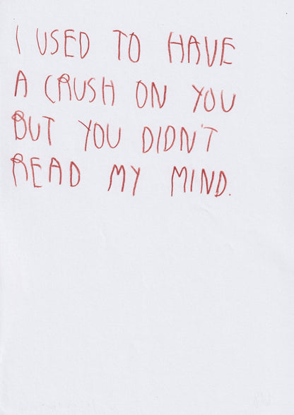 I Used To Have A Crush On You, But You Didn’t